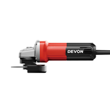 大有DEVON100mm角磨/710W/側開關/細把手/彩盒 2852-7-100