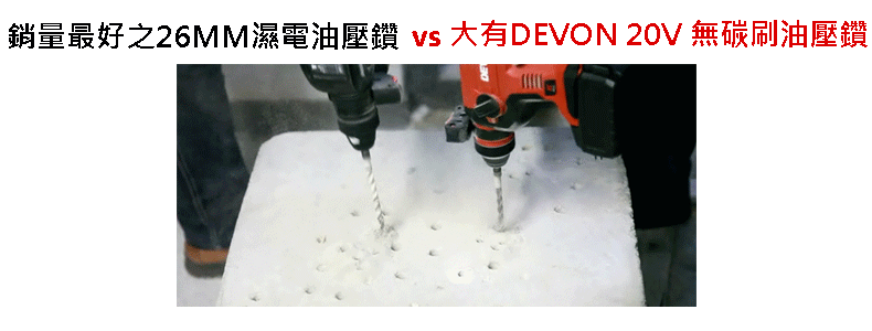 大有DEVON 三用電錘(鋰20V)(無刷) 5401-Li-20RH