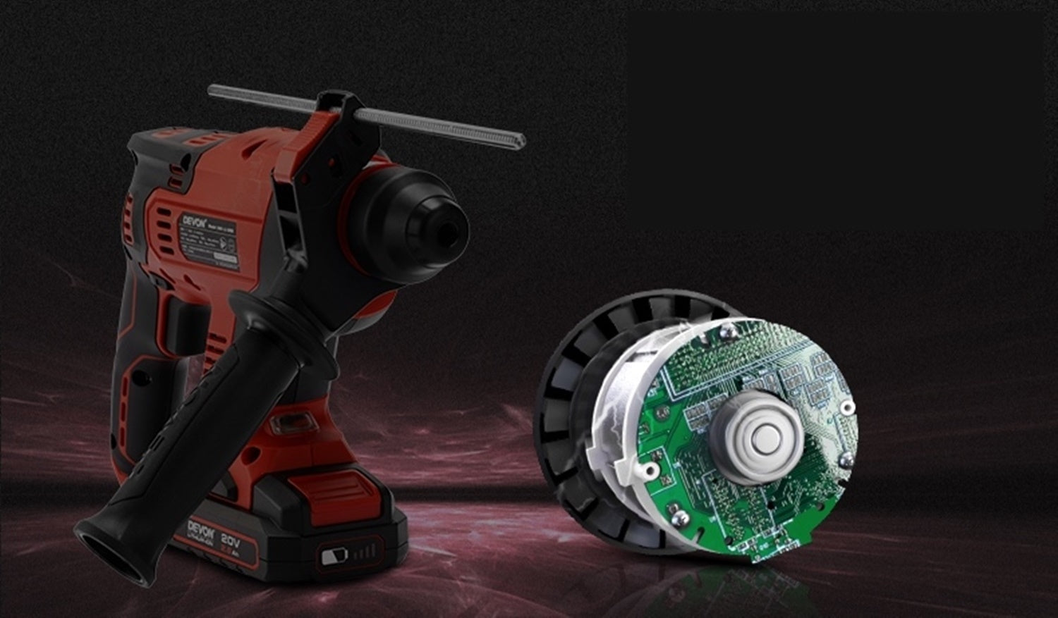 大有DEVON 三用電錘(鋰20V)(無刷) 5401-Li-20RH